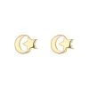 Jack Murphy Jewellers Childrens Jewellery | All Jmj & Branded Fashion Jewellery | 9ct Yellow Gold Moon & Star Stud Earrings