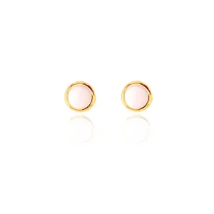 Jack Murphy Jewellers Jmj Gold Jewellery | 9ct Yellow Gold Mother of Pearl Disc Stud Earrings