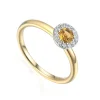 Jack Murphy Jewellers Jmj Birthstone Jewellery | All Jmj & Branded Fashion Jewellery | 9ct Yellow Gold November Birthstone Citrine & Diamond Halo Ring
