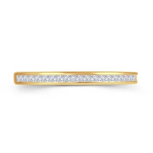 Jack Murphy Jewellers Yellow Gold Wedding & Eternity Rings | 18ct Yellow Gold Offset Claw 2.5mm Princess Cut Diamond Ring 0.25ct