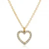 Jack Murphy Jewellers Childrens Jewellery | Jmj Gold Jewellery | 9ct Yellow Gold Open Heart Diamond Set Necklace, 0.08ct
