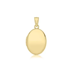 Jack Murphy Jewellers Jmj Gold Jewellery | 9ct Yellow Gold Oval Locket Pendant Excl. Chain