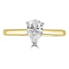 Jack Murphy Jewellers Natural Solitaire Diamond Rings | 18ct Yellow Gold Pear Cut Solitaire Diamond Ring, 1.01ct