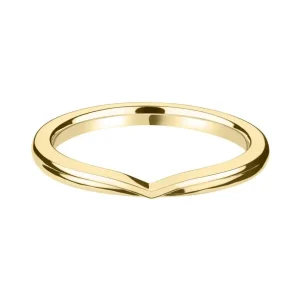 Jack Murphy Jewellers Yellow Gold Wedding & Eternity Rings | 18ct Yellow Gold Plain V Shaped Classic Court 2.5mm Wedding Ring