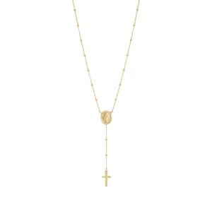 Jack Murphy Jewellers Childrens Jewellery | Jmj Diamond Set Jewellery | 9ct Yellow Gold Rosary Style Necklace
