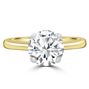 Jack Murphy Jewellers Natural Solitaire Diamond Rings | 18ct Yellow Gold Round Brilliant Solitaire Diamond Ring, 1.70ct