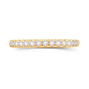 Jack Murphy Jewellers Yellow Gold Wedding & Eternity Rings | 18ct Yellow Gold Round Split Claw Set 2.5mm Diamond Ring 0.40ct