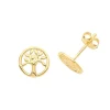 Jack Murphy Jewellers Jmj Gold Jewellery | 9ct Yellow Gold Tree of Life Stud Earrings