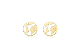 Jack Murphy Jewellers Jmj Gold Jewellery | 9ct Yellow Gold World Stud Earrings