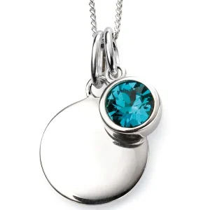 Jack Murphy Jewellers Jmj Birthstone Jewellery | Jmj Sterling Silver Jewellery | December Sterling Silver Crystal Birthstone Personalising Necklace