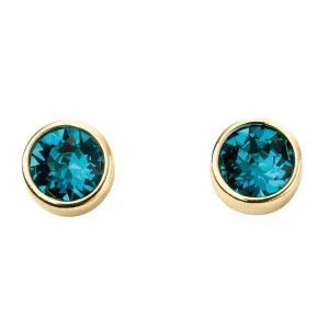 Jack Murphy Jewellers Jmj Birthstone Jewellery | December Yellow Gold Plated Crystal Birthstone Earrings