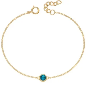 Jack Murphy Jewellers Jmj Birthstone Jewellery | December Yellow Gold Plate Crystal Birthstone Bracelet
