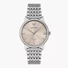 Emporio Armani Mens Emporio Armani Watches | 39mm Automatic White Dial Stainless Steel Bracelet Watch