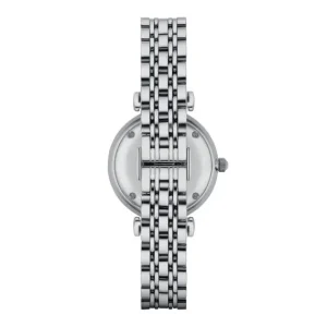 Emporio Armani Ladies Emporio Armani Watches | 32mm Gianni T-Bar Mother of Pearl CZ Link Watch