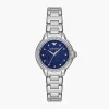 Emporio Armani Ladies Emporio Armani Watches | 32mm Ladies Mia Blue Dial Three-Hand Stainless Steel Watch