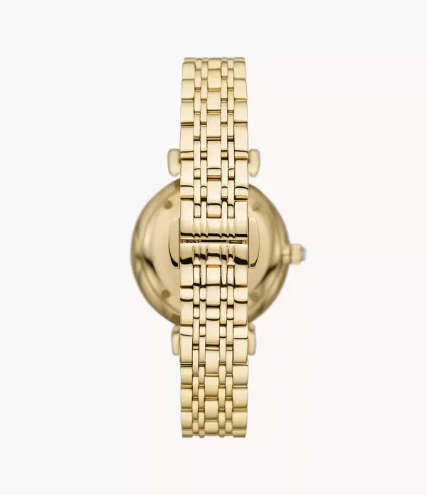 Emporio Armani Ladies Emporio Armani Watches | 32mm Ladies Gianni Gold Plated Bracelet Watch