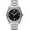 Emporio Armani Mens Emporio Armani Watches | 41mm Three-Hand Date Stainless Steel Watch