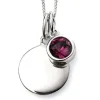 Jack Murphy Jewellers Jmj Birthstone Jewellery | Jmj Sterling Silver Jewellery | February Sterling Silver Crystal Birthstone Personalising Necklace