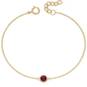 Jack Murphy Jewellers Jmj Birthstone Jewellery | February Yellow Gold Plate Crystal Birthstone Bracelet