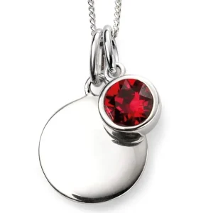 Jack Murphy Jewellers Jmj Birthstone Jewellery | Jmj Sterling Silver Jewellery | July Sterling Silver Crystal Birthstone Personalising Necklace