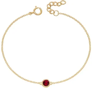 Jack Murphy Jewellers Jmj Birthstone Jewellery | July Yellow Gold Plate Crystal Birthstone Bracelet