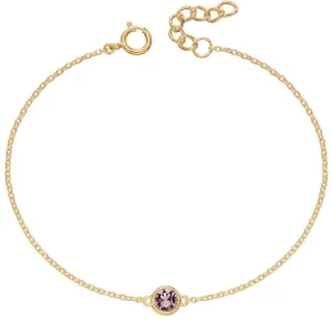 Jack Murphy Jewellers Jmj Birthstone Jewellery | June Yellow Gold Plate Crystal Birthstone Bracelet