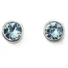 Jack Murphy Jewellers Jmj Birthstone Jewellery | Jmj Sterling Silver Jewellery | March Sterling Silver Crystal Birthstone Earrings