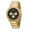 Maserati Mens Maserati Watches | 45mm Stile Chronograph Gold Toned Steel Link Watch