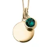 Jack Murphy Jewellers Jmj Birthstone Jewellery | May Yellow Gold Plate Crystal Birthstone Personalising Necklace