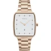 Obaku Ladies Obaku Watches | 33mm FJORD LILLE - FUSHSIA Rose Toned Steel Link Watch