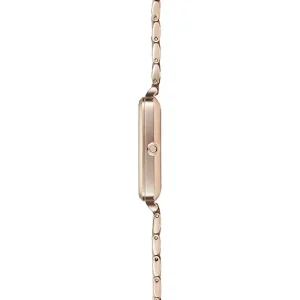 Obaku Ladies Obaku Watches | 33mm FJORD LILLE - FUSHSIA Rose Toned Steel Link Watch
