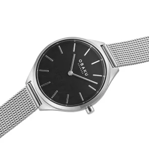 Obaku Ladies Obaku Watches | 34mm KAFFE - FOG Stainless Steel Mesh Watch