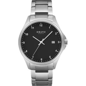 Obaku Mens Obaku Watches | 40mm TITANIUM - TITANLINK2 Titanium Link Watch