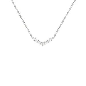 PDPAOLA All Jmj & Branded Fashion Jewellery | Silver Mini Crown CZ Necklace
