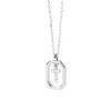 PDPAOLA All Jmj & Branded Fashion Jewellery | Sterling Silver CZ Mini 'T' Initial Necklace