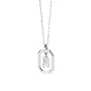 PDPAOLA All Jmj & Branded Fashion Jewellery | Sterling Silver CZ Mini 'R' Initial Necklace