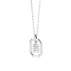 PDPAOLA All Jmj & Branded Fashion Jewellery | Sterling Silver CZ Mini 'N' Initial Necklace