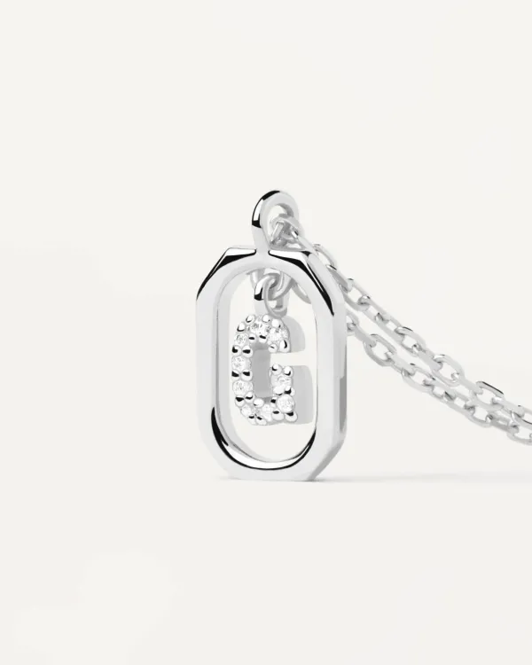 PDPAOLA All Jmj & Branded Fashion Jewellery | Sterling Silver CZ Cluster Pear Pendant Necklace