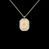 PDPAOLA All Jmj & Branded Fashion Jewellery | Yellow Gold Plated CZ 'Sagittarius' Zodiac Necklace