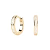 PDPAOLA All Jmj & Branded Fashion Jewellery | Yellow Gold Plate Baguette CZ Set Hoops