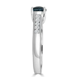 Jack Murphy Jewellers Jmj Gemstone Jewellery | Jmj Diamond Set Jewellery | Platinum Aquamarine Solitaire Channel Set Diamond Band