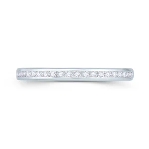 Jack Murphy Jewellers Platinum Wedding & Eternity Rings | Platinum Brilliant Round Channel Set 2mm Diamond Ring 0.10ct