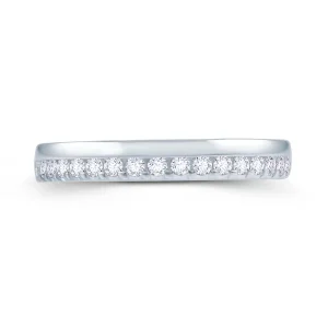 Jack Murphy Jewellers Platinum Wedding & Eternity Rings | Platinum Brilliant Round Offset Claw 3mm Diamond Ring 0.20ct