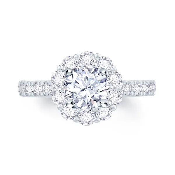platinum_brilliant_round__0-9.webp Jack Murphy Jewellers Natural Halo Diamond Rings | Platinum Brilliant Round & Halo Diamond Ring 1.19ct