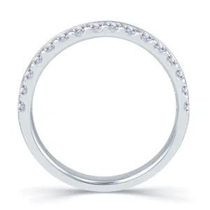 Jack Murphy Jewellers Platinum Wedding & Eternity Rings | Platinum Brilliant Round Offset Claw 3.5mm Diamond Ring 0.30ct