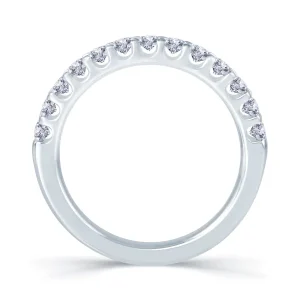 Jack Murphy Jewellers Platinum Wedding & Eternity Rings | Platinum Brilliant Round Claw Set 2.5mm Diamond Ring 0.55ct