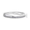 Jack Murphy Jewellers Platinum Wedding & Eternity Rings | Platinum 0.20ct V-Shaped Pave Set Diamond Ring
