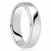 Jack Murphy Jewellers Platinum Wedding Rings | Platinum Inlaid Groove Polished Flat Medium 5mm Wedding Band