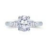 Jack Murphy Jewellers Natural Three-Stone Diamond Rings | Platinum Oval & Pear Three Stone Diamond Ring 0.96ct