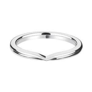 Jack Murphy Jewellers Platinum Wedding & Eternity Rings | Platinum Plain V Shaped Classic Court 2.5mm Wedding Ring